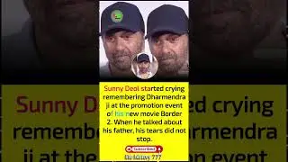 Sunny Deol Breaks Down Remembering Father Dharmendra at Border 2 Promotion 💔 #bollywoodkhabar