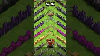 Every level of Walls Vs Log Launcher😱😱#clashofclans #coc #cocshorts #games #1millionviews #gaming
