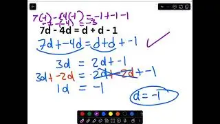 Solve Multi-Step and One Variable Equations