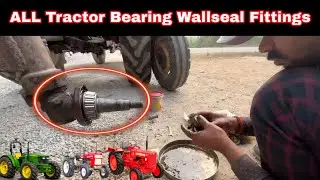 All tractor full fitting bearing & wallseal  full repair front wheel #auto   #automobile  #nishu
