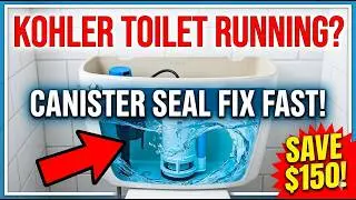 DIY Kohler Flush Valve Seal Replacement | Stop Running Toilet Fast