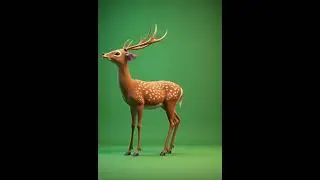 Green Screen Deer (Free to use)