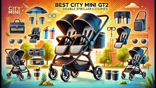 🛒 Booyah Strollers Double Stroller Organizer | Best City Mini GT2 Double Stroller Accessories 🛒