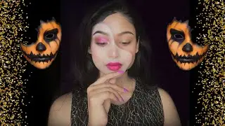 Face Mask Makeup Look / Step by Step Halloween Makeup for Beginners
