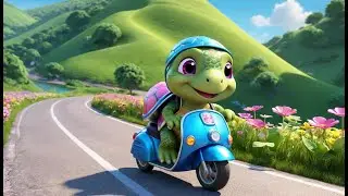 Twinkle Turtle&rsquo;s Magic Scooter | Fun Turtle Song for Kids | Sparkly Adventure Rhyme