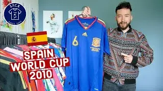 🇪🇸 Spain World Cup 2010 final Iniesta away jersey unboxing!! [Bestzv1]