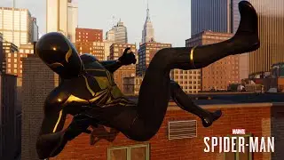 Spider-Man PS4 - Spider Armour MK2 Suit Free Roam Gameplay