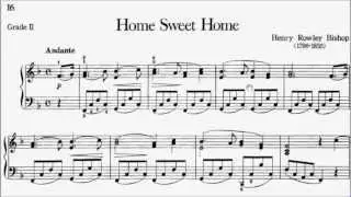 Piano Pieces for Children Grade 2 No.4 Bishop Home Sweet Home (P.16) Sheet Music