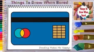 How To Draw A Credit Card Easy Step By Step