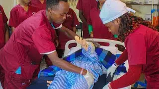 Get to learn about patient care/ Handling with students from Minoke Training Institute