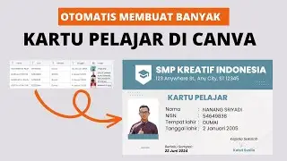 CREATE AUTOMATIC STUDENT CARD IN CANVA