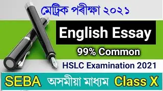 Hslc 2021 English Common Essay || Important English Essay for Seba hslc AHM exam 2021 || Eduaid