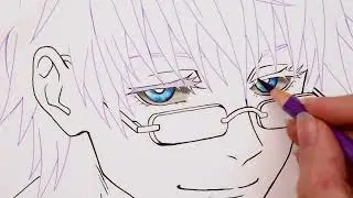 How I paint Satoru Gojo in REAL TIME