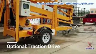Trailer aerial vehicle is used for cherry picking, aerial cleaning and maintenance.🥳👍👍