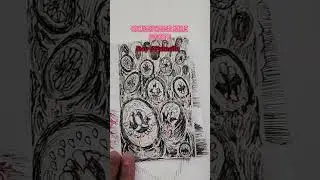 Goretober 2025 zine booklet progress first 10 days#goretober #art #drawing #drawtober #Halloween