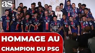 MACRON accueille le PSG, les CHAMPIONS WINNERS à l'Elysée : MOMENT HISTORIQUE