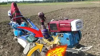 new 32 horz power tiller engine start village boy challenge boy machine start 💪
