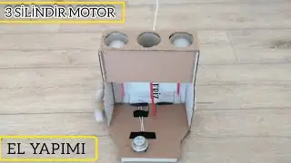 3 Silindir Araba Motoru Yaptım &ndash; Tamamen El Yapımı (Karton Proje) Part 1