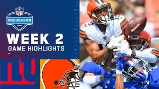 New York Giants vs. Cleveland Browns | Preseason Week 2 2021 NFL Game Highlights