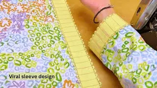 New trending sleeve design cutting and stitching ✂️|latest naju design tutorial | बाजू डिज़ाइन 2025