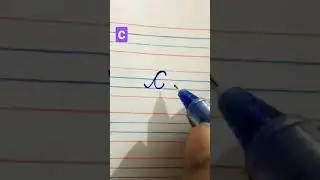 How to write capital letter C in cursive writing | Cursive writing for beginners | Cursive writing✍️