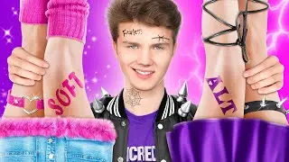 Cambio de Imagen de Chica Buena a Chica Rockera || Chica Dulce contra Chica Alternativa