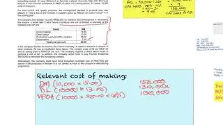 Make or buy (Part 2): An Illustration by Dr Lizz
