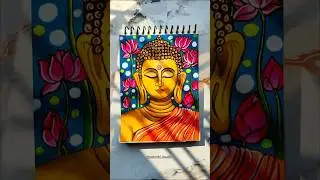 Buddha painting 🎨(PART-2) |#art #drawing #shorts #ytshorts