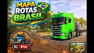 GamePlay ETS2 mapa Rotas Brasil, setup 3 telas