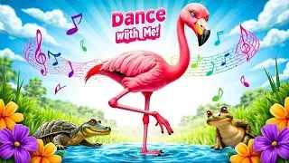 🌸 Flamingo Fancy Feet 🦩 | Fun Kids' Dance Song | ZooBeat Kids
