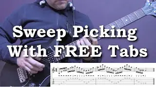 Sweep Picking Drills - FREE Backing Tracks & Tabs
