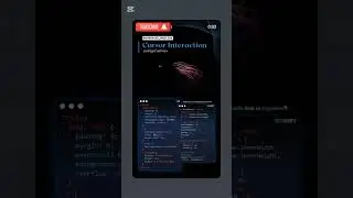 Cursor Interaction on Canvas Using HTML & CSS | Creative Mouse Effect With JavaScript #cssanimation
