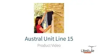 Austral Unit Line 15 Foldown Clothesline UNCC Product Video