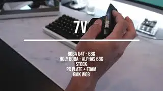 7V Keyboard Typing Test with Boba U4T