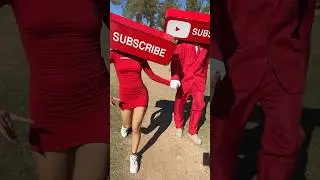 i CAUGHT Subscribe Head Woman and Subscribe Head Man on a ROMANTIC WALK!!