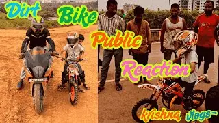 Off-Roading Dirt Bike Stunts 🔥 | Public Ka Crazy Reaction | Krishna Vlogs
