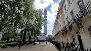 The Beautiful Garden & Houses Of London's Fitzroy Square