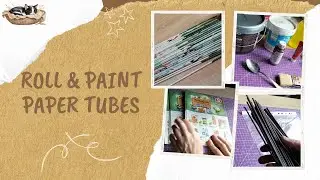 DIY Newspaper Tubes for Basket Weaving &ndash; Rolling and Painting Tutorial