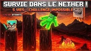 Minecraft mais je commence dans le Nether ! | #apocalypse #memes #edit