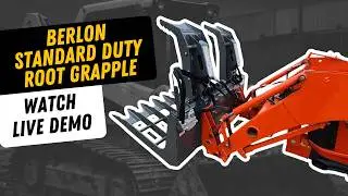 Berlon Root Grapple Skid Steer Demo | Heavy-Duty Land Clearing & Brush Removal