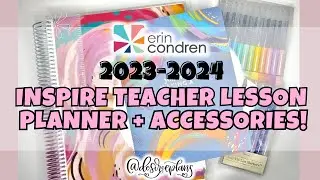 NEW! ERIN CONDREN INSPIRE TEACHER LESSON PLANNER | 2023-2024 | ETTAVEE | REVIEW