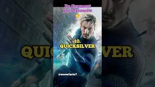 Top 10 Fastest Superheroes in Marvel 🔥 ⚡ | Woow Facts #top10factsshorts #shorts #top10