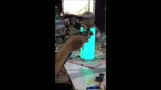 More light emitting with lesser coating electroluminecent paint