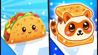 SNACK RUN vs FOOD KAWAII RUN - Gameplay SpeedRun New Levels Walkthrough Double Mobile Games ios