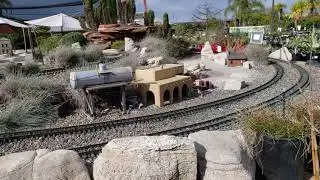 The LGB G scale garden train set up at Walter Anderson in  Poway