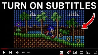 I Animated Sonic using ONLY YouTube Subtitles