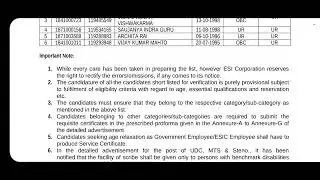 ESIC UDC Jharkhand Region DV List #esicudcdvdates #esicudc2022 #esicudc @SarkariNaukriValeBaba
