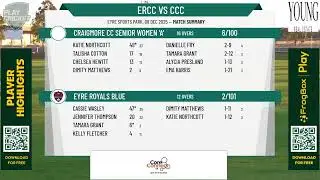 Eyre Royals Blue v Craigmore CC Senior Women 'A'
