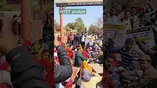 HTET protest by students | HTET protest against grace marks 2023 #htet #htet2023