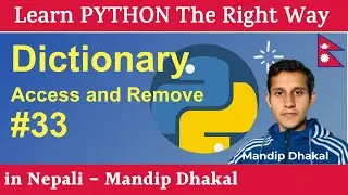 33.  Dictionary - Access and Remove [in Nepali]